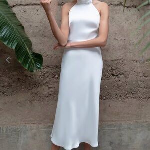 Jenny Yoo Ivory Halter Dress